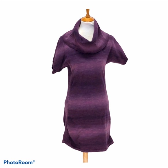 Athleta space dyed sweater dress purple size M - Picture 2 of 7